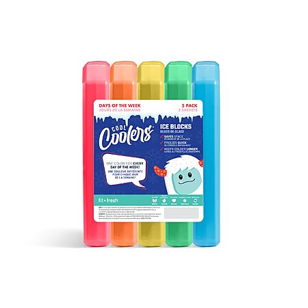 5-Count Fit + Fresh Cool Coolers Reusable Ice Packs $4.91 + Free Shipping w/ Prime or on $35+