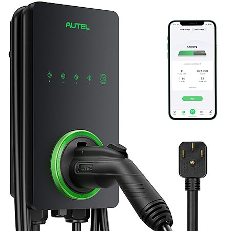 Autel Level 2 EV Charger EVSE NEMA14-50 J1772 $318.99 Amazon