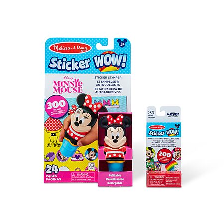 Melissa & Doug Sticker Wow! Disney Minnie Mouse Bundle w/ 24-Page Activity Book, Refillable Sticker Stamper, Mini Pad & 500 Stickers $10.10 + Free Shipping w/ Prime or on $35+