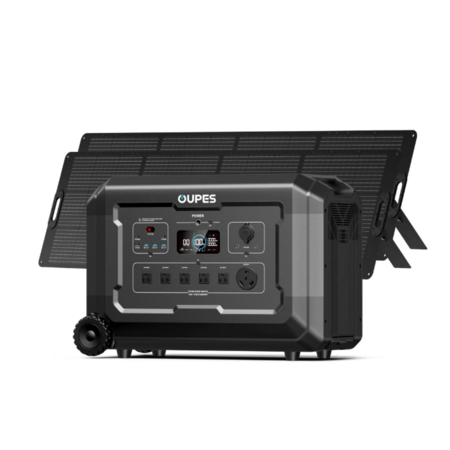 OUPES Mega 5 LiFePO4 5040Wh / 4000W Portable Power Station + 6 Yr. Warranty + 2x240w Solar Panels $1949 + Free Shipping