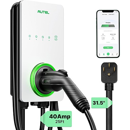 AC Lite Home 40A EV Charger (White/Dark Grey) $319 + Free Shipping