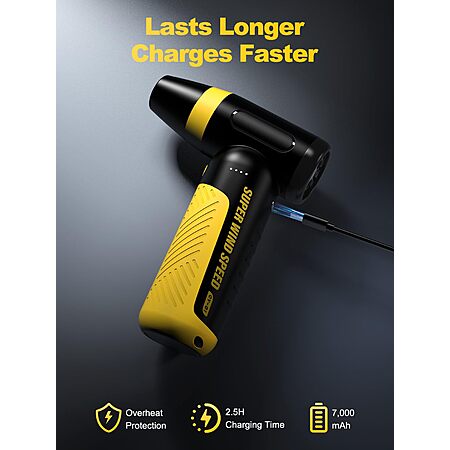 Electric Compressed Air Duster & Blower, 150000 RPM Super Power Adjustable Air Duster, 3 Speed Cordless Mini Blower, USB Rechargeable (5V/2A), Portable Dust Remover $9.99