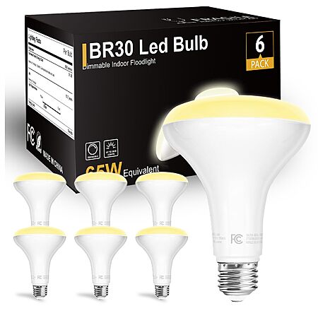 dalattin BR30 LED Bulbs 65W Equivalent, Dimmable Indoor Flood Lights, LED Recessed Light Bulb, 6-pack - 2 for $12.62 (12 bulbs total)+ AND MORE